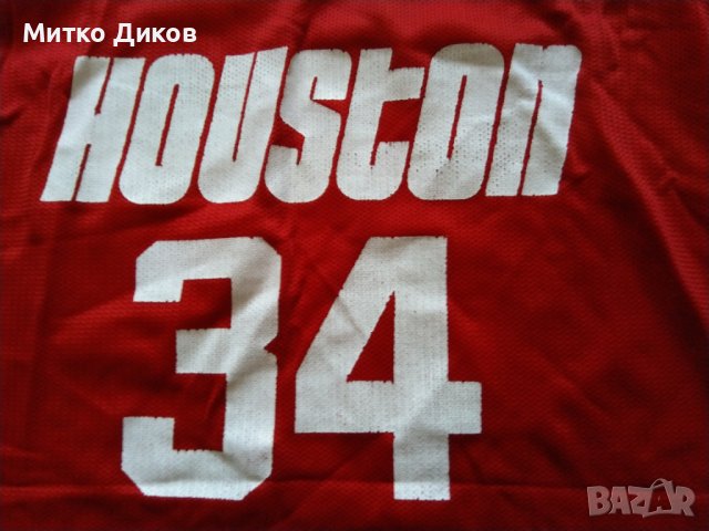 Hakeem Olajuwon Houston Rockets баскетболна тениска Шампион винтидж №34 размерХХЛ, снимка 3 - Баскетбол - 43976335