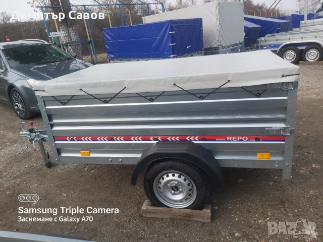 Туристическо ремарке REPO RPP с допълнителни канати и плосък брезент, снимка 8 - Ремаркета - 52008361