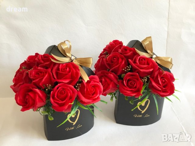 Букет от ароматни сапунени рози, снимка 6 - Подаръци за рожден ден - 39571142