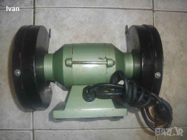 300 Вата-ф150мм-6,5 кг-Малък Професионален Холандски Шмиргел-Старо Качество 1995г-ОТЛИЧЕН-Нискошумов, снимка 8 - Други инструменти - 43098652