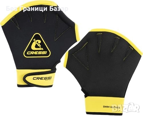 Нови Cressi неопренови ръкавици за плуване и аква фитнес unisex дизайн
