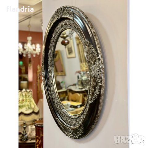 Овално огледало "Ренесанс" (сребристо), снимка 5 - Огледала - 43940480