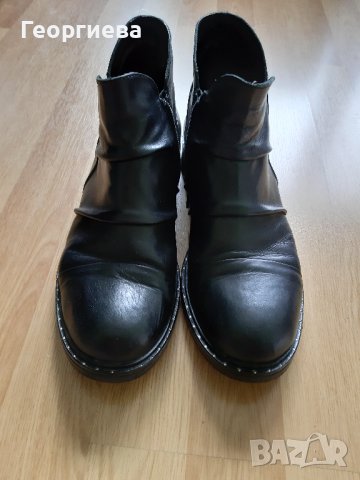 Италиански Боти от естествена кожа, снимка 2 - Дамски боти - 43364762