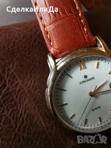 Junghans quartz Ръчен часовник с позлата , снимка 4 - Други - 52311658