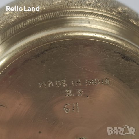 Стара бронзова кана Индия, снимка 5 - Антикварни и старинни предмети - 43946919