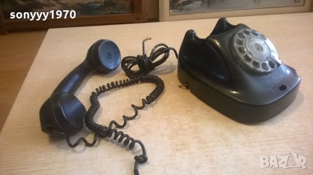 бакелитов стар телефон-антика, снимка 6 - Колекции - 28121063