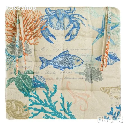 Възглавница за стол-38х38х5 см./декоративна възглавница, снимка 3 - Възглавници - 49688829