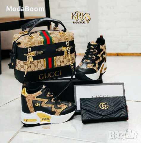 💥Gucci уникални луксозни дамски комплекти💥, снимка 5 - Маратонки - 43643734