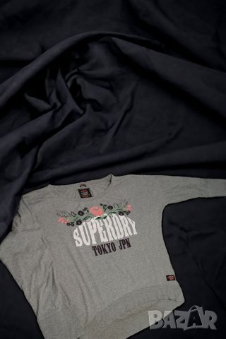 Разпродажба! Superdry оригинална дамска блуза с дълъг ръкав,L