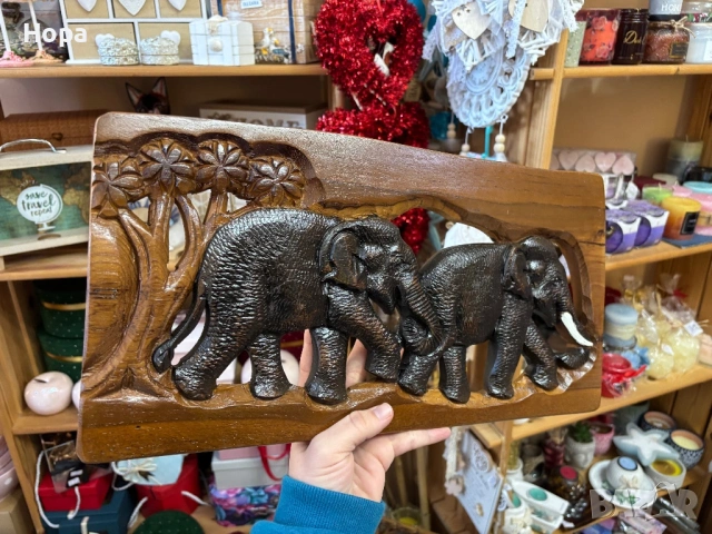 Пано за стена от тиково дърво, снимка 2 - Пана - 45855002