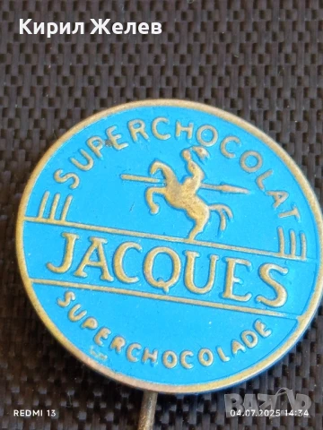 Пет значки стари редки JACQUES, VAN NELLE,BACO KOFFIE за КОЛЕКЦИЯ 61681, снимка 2 - Колекции - 50906619