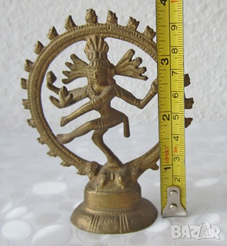 Индия божество метал бронз фигура пластика статуетка, снимка 5 - Антикварни и старинни предмети - 28965602
