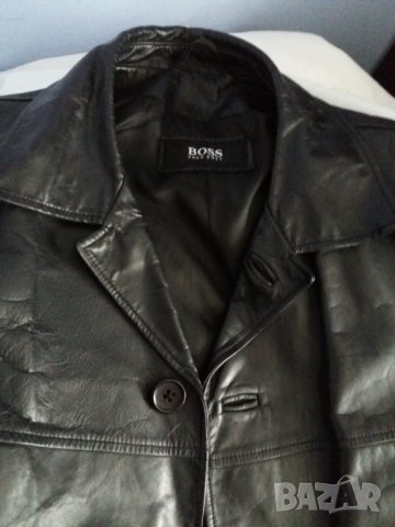 Кожено яке BOSS, снимка 6 - Якета - 32384907