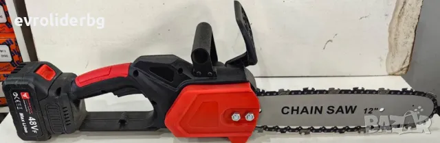 СУПЕР ПРОМОЦИЯ!!! АКУМУЛАТОРНА РЕЗАЧКА/ТРИОН ЗА ДЪРВА 12"/305мм., снимка 5 - Други машини и части - 48663367