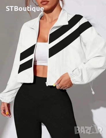 🧥 Спортно яке с цип и регулируем подгъв – STBoutique, снимка 8 - Спортни екипи - 52343304