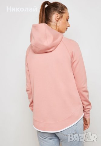 Nike Tech Fleece Cape Women's Pink Hoodie Full Zip, снимка 14 - Суичъри - 38100888