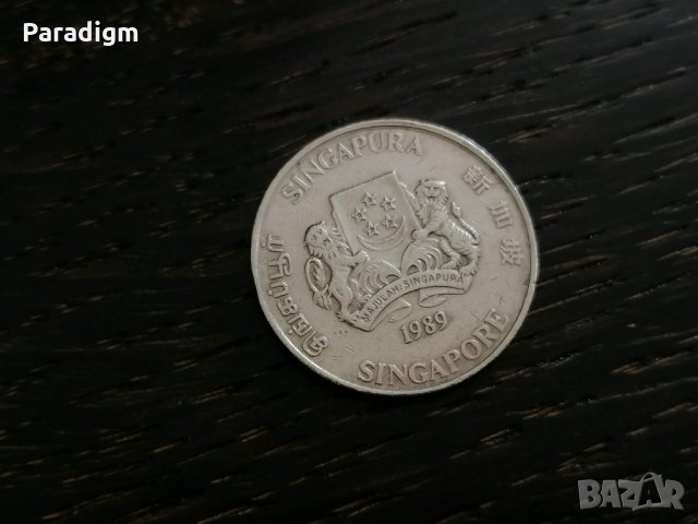 Mонета - Сингапур - 20 цента | 1989г., снимка 2 - Нумизматика и бонистика - 27235926