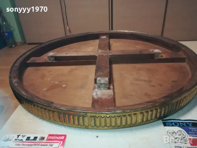 ЗЛАТНА МАСА 60СМ ОТ ФРАНЦИЯ-ПЛОТ МЕД МЕСИНГ 0411241719LNWCR, снимка 10 - Антикварни и старинни предмети - 47838894