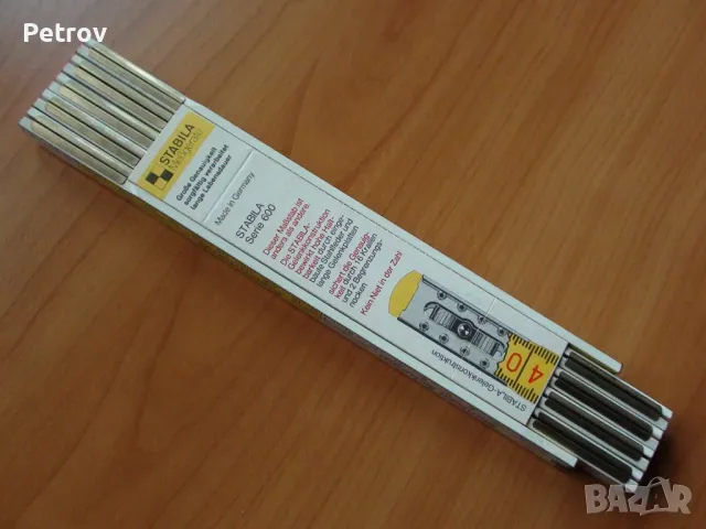 Метър 2 m - STABILA - Made in Germany -  ЧИСТО НОВИ ПРОФЕСИОНАЛНИ , СУПЕР КАЧЕСТВЕННИ Дървени Метри , снимка 12 - Клещи - 39934354