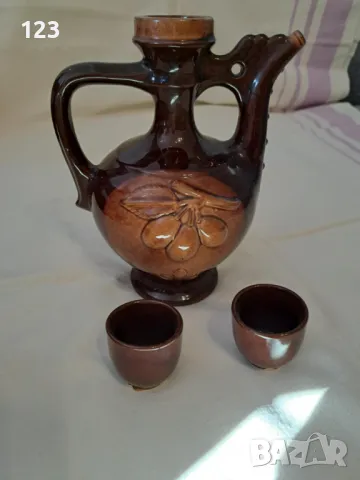 Продавам глинен сервиз за ракия!, снимка 3 - Сервизи - 49060398