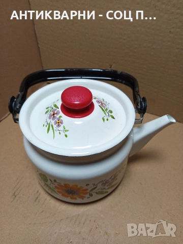 Соц Стара Емайлирана Съдинка. , снимка 2 - Антикварни и старинни предмети - 51781588