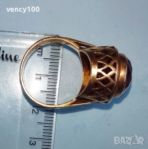 Дамски златен пръстен, снимка 5 - Пръстени - 52256486