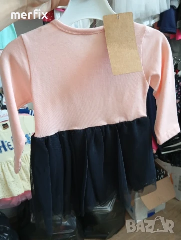 Рокля с дълъг ръкав , снимка 3 - Бебешки рокли - 51264883