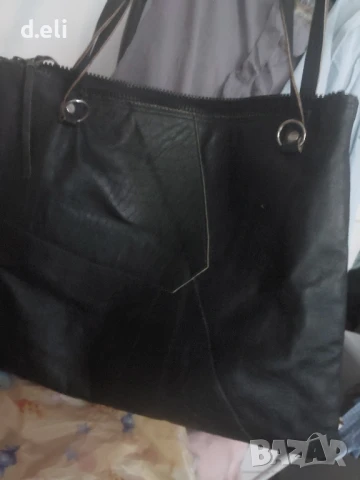Голяма чанта от Кожа. Ръчна изработка