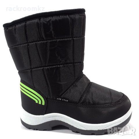 Апрески за деца здрав не промокаем модел в черно и зелено