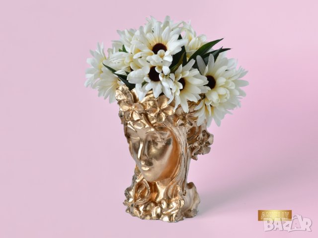 Модерна кашпа за цветя / Подарък за жена / Декоративна кашпа във формата на бюст / Подарък за дома, снимка 2 - Декорация за дома - 40521735