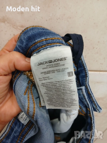 Jack & Jones размер 176 см./16 г. - дънки за тийнеджър/мъж, снимка 10 - Детски панталони и дънки - 52451434
