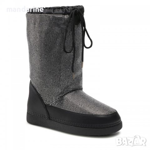 LOVE MOSCHINO № 37/38 & 39/40 🍊 Дамски апрески с декоративни камъни и лого нови с етикети, снимка 3 - Дамски апрески - 39392165