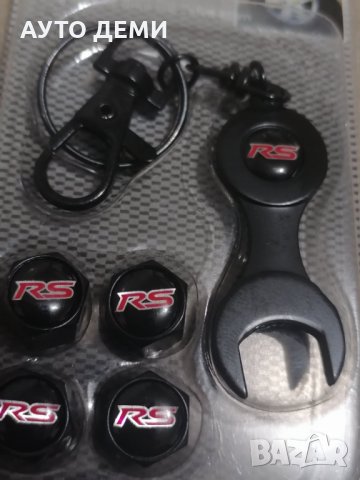 Високо качество капачки за вентили винтили с емблеми RS за кола автомобил мотор велосипед колело, снимка 3 - Аксесоари и консумативи - 35405503