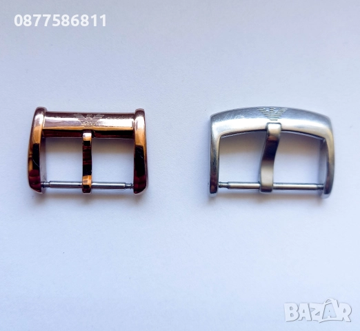 ЗЛАТИСТА КАТАРАМА ЗА ЧАСОВНИК АРМАНИ ТОКА БЪКЕЛ. ЗЛАТИСТИ КАТАРАМИ ЗА ЧАСОВНИЦИ. ТОКИ EMPORIO ARMAN, снимка 2 - Каишки за часовници - 50261263