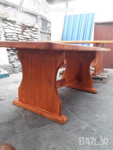 дървена маса и пейка, снимка 8 - Маси - 26071569