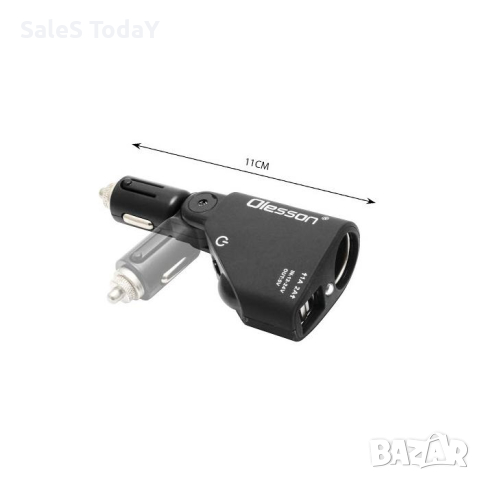 Разклонител за запалка , 2USB, 12-24V, снимка 3 - Аксесоари и консумативи - 44906037