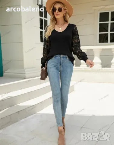 Дамски трикотажен едноцветен пуловер, 5цвята , снимка 16 - Блузи с дълъг ръкав и пуловери - 39132309