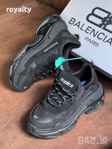 Balenciaga Triple S Черни Маратонки 40-44 Номер Най Висок Клас , снимка 3 - Маратонки - 53221495