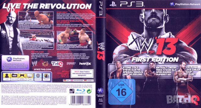 WWE 13 (PS3) Playstation 3 Оригинална Игра за Плейстейшън 3, ЛИЧНА КОЛЕКЦИЯ PS3 с мултиплейър PSN , снимка 2 - Игри за PlayStation - 33354674