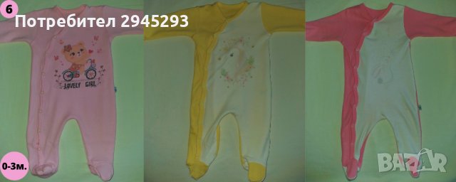 Маркови бебешки гащеризони / пижами / ромпъри различни модели размери, снимка 2 - Бебешки гащеризони - 40192302