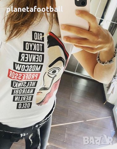 НОВО дамска тениска Money Heist!Дамски тениски Хартиената къща!Тениски La Casa de Papel!, снимка 2 - Тениски - 32822876