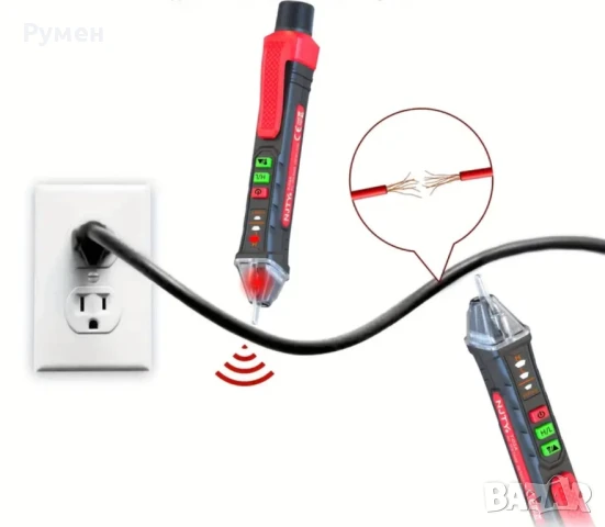 Умен тестер за напрежение без контакт NJTY с двойно обхват, снимка 6 - Други инструменти - 51106872