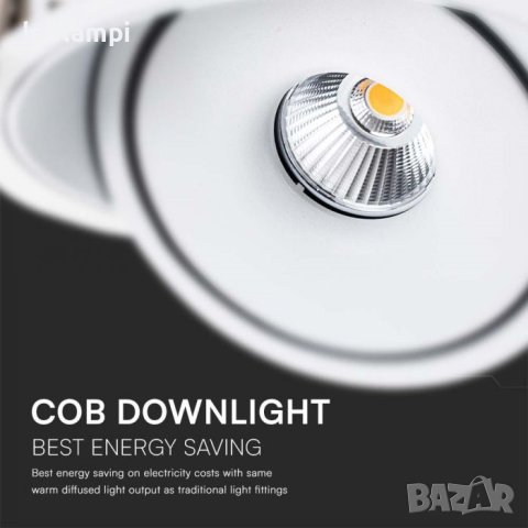 LED Луна COB 30W 3в1 Бяла, снимка 5 - Лед осветление - 43032463