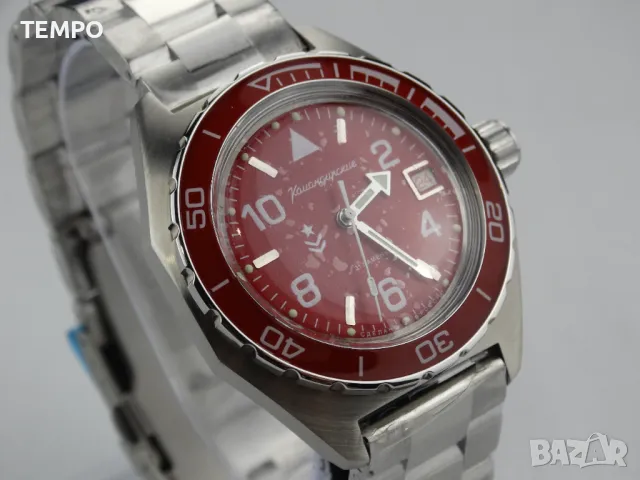 ВОСТОК КОМАНДИРСКИЕ АВТОМАТИЧЕН  ref: 650841, снимка 6 - Мъжки - 42175700