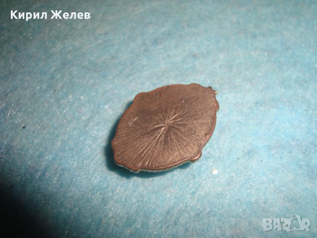 СТАРО БРОНЗОВО ФЛОРАЛНО БИЖУ АПЛИКАЦИЯ БЕЛ ЕПОК СТИЛ с ЕМАЙЛ-ЛАК 14349, снимка 3 - Антикварни и старинни предмети - 35596756