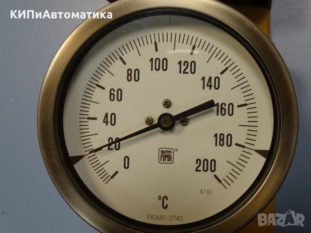 биметален термометър NUOVA FIMA Ø110 mm G 1/2 KL 1 -50/+200°C, снимка 4 - Резервни части за машини - 35060207
