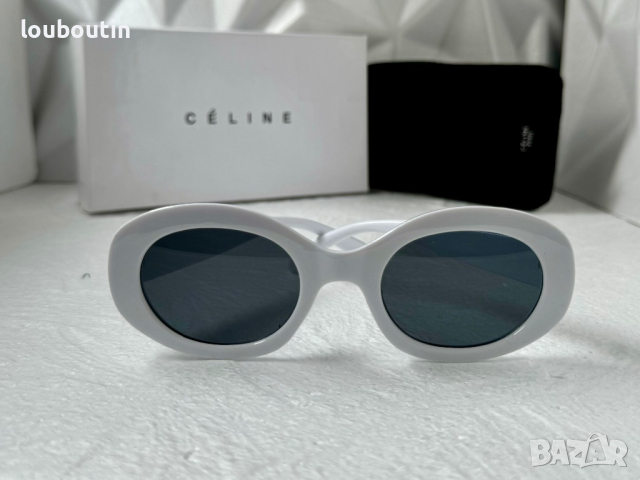 Celine 2023 дамски слънчеви очила елипса овални бели, снимка 2 - Слънчеви и диоптрични очила - 44845482