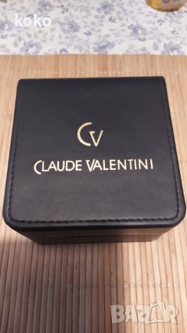 Позлатен часовник Claude Valentini , снимка 4 - Дамски - 38556304