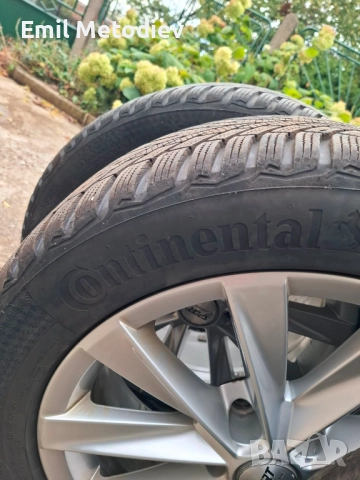 Комплект зимни гуми Continental 225/50/17, снимка 5 - Гуми и джанти - 51984458
