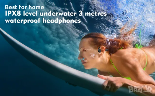 MP3 плеар- слушалки за плуване DEVA swim костна проводимост, снимка 2 - Bluetooth слушалки - 47731941